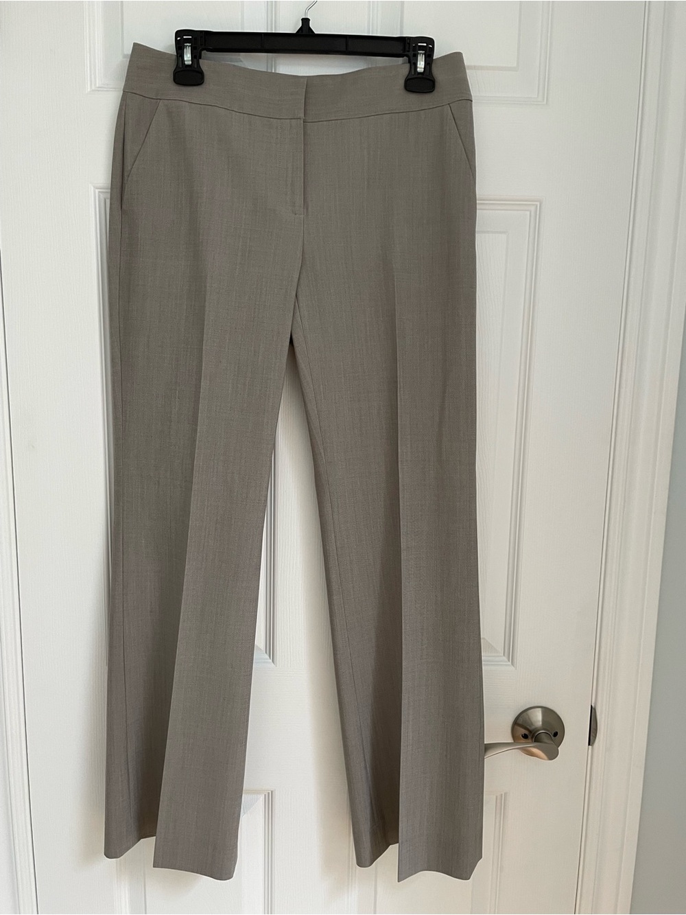 Women's Taupe Tailored Dress Pants